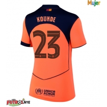 Camiseta Barcelona Jules Kounde #23 Tercera Equipación para mujer 2025-26 manga corta
